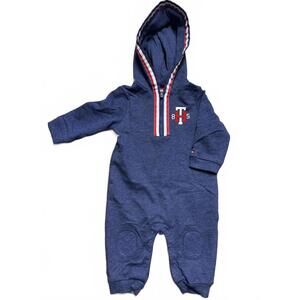 Tommy Hilfiger Baby Navy Blue Hooded Romper blue size 6-9 months boys girls